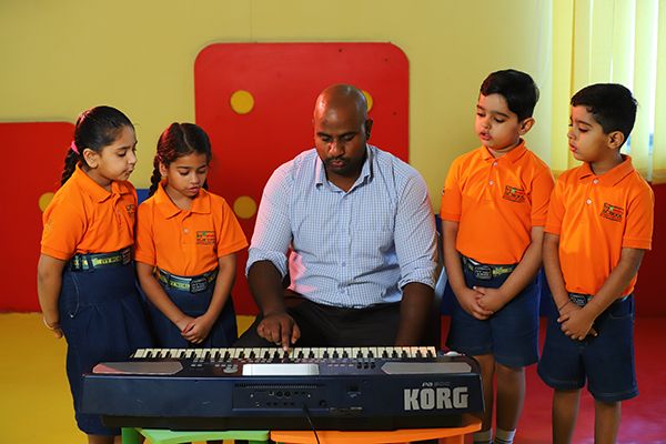 Musical Instrument Tutorial at Ivy World Play School, Jalandhar